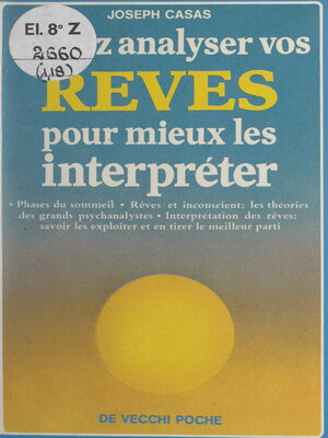 cover image of Sachez analyser vos rêves pour mieux les interpréter